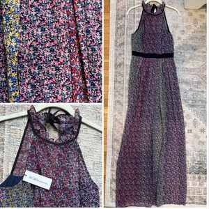 BCBG GENERATION Women's sleeveless Floral Maxi Dress - Multicolor NWT SZ 6